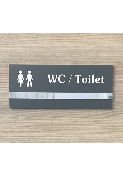 Soft Seri Minimal Pleksi Wc Kapı Isimliği modelleri