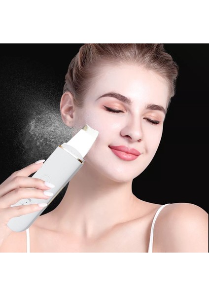 Ultrasonic Scubber Siyah Nokta Yüz Spatulası Ölü Deri Temizleme