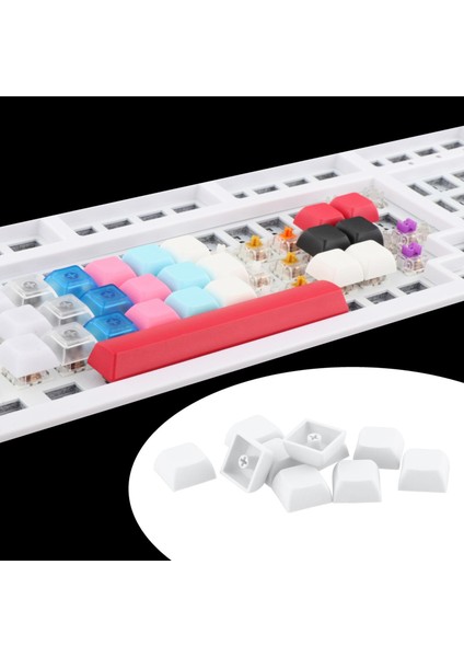 10 Adet 1u Pbt Oyun Mekanik Klavye Beyaz (Yurt Dışından) indirimleri