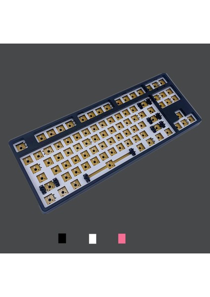 87 Keys Rgb Modüler Mekanik Klavye Türü Değişim Anahtarları Profesyonel Kompakt Pembe (Yurt Dışından)