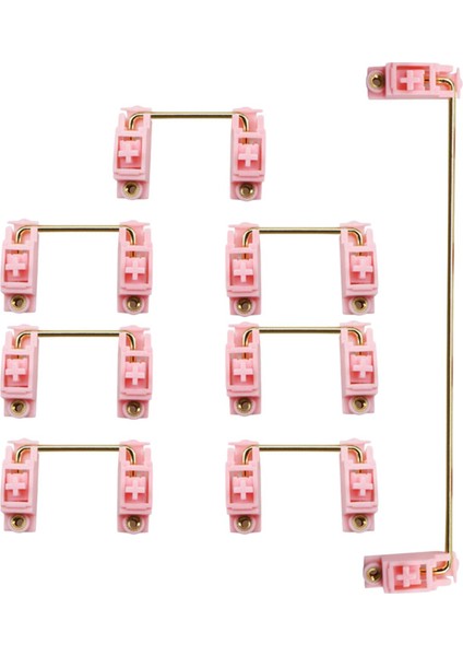 Altın Kaplamalı Vidalı Sabitleyiciler 2u 6.25U Set 104 108 96 Pembe (Yurt Dışından)