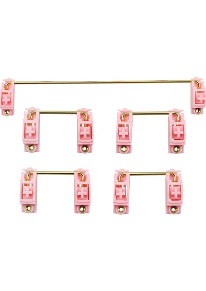 Altın Kaplamalı Vidalı Sabitleyiciler 2u 6.25U Set 104 108 96 Pembe (Yurt Dışından) fiyatları