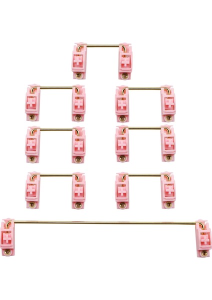 Altın Kaplamalı Vidalı Sabitleyiciler 2u 6.25U Set 104 108 96 Pembe (Yurt Dışından) indirimleri