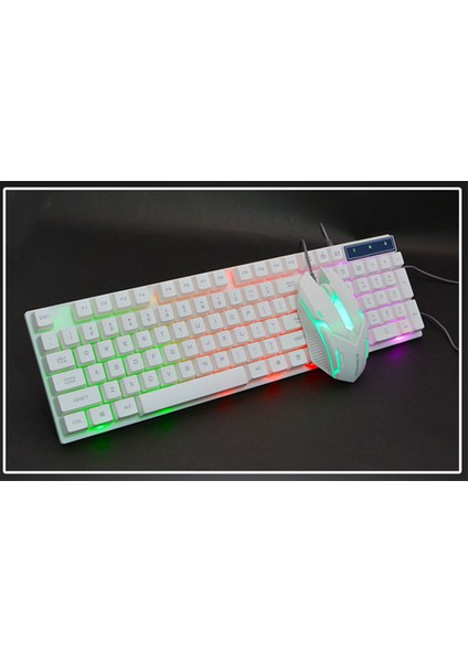 Prettyia Gaming Rgb LED Klavye Pc Gaming Fare ile (Yurt Dışından)