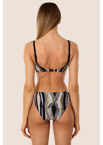 40218 Siyah Toparlayıcı Bikini Takımı