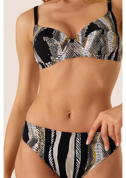 40218 Siyah Toparlayıcı Bikini Takımı