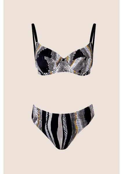 40218 Siyah Toparlayıcı Bikini Takımı