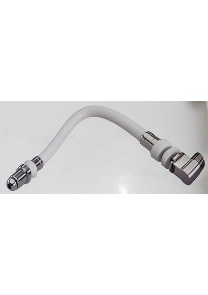 Yt122 Uzun Asma Klozet Esnek Taharet Çubuğu Dirsekli Baglantı 200mm