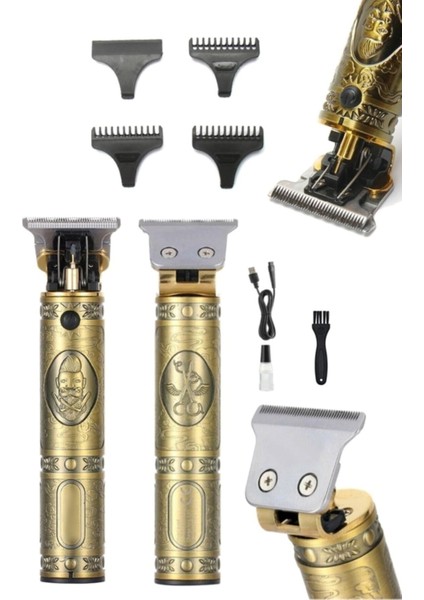 V-085 T-Bıçak Komple Vucüt Kılı Traş Saç Ense Sakal Çizim Lazer Epilasyon Öncesi Tıraş Makinesi