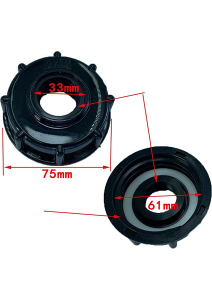 Bahçe Ibc Tank Adaptörü DN20 Tahliye Tapası Su Bağlantı Valfı Bağlantı (Yurt Dışından)