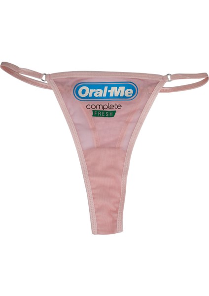 - Oral Me Baskılı Transparan Tül G-string, Tanga, Kadın Iç Çamaşırı ( Pembe) fiyatları
