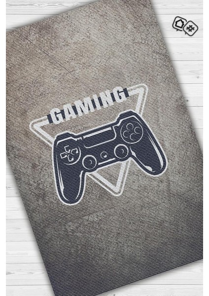 Gaming Dokuma Tabanlı Yıkanabilir Kaymaz Gamer Halısı