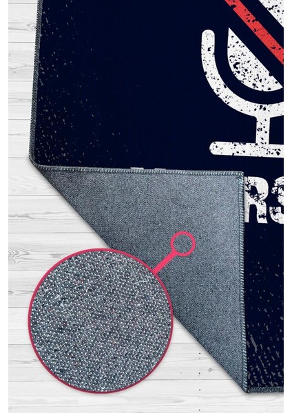 Lacivert Halı Gölgeli Ofis Halısı Düz Renkli Ofis Halısı Yazılı Home Office Halısı modelleri