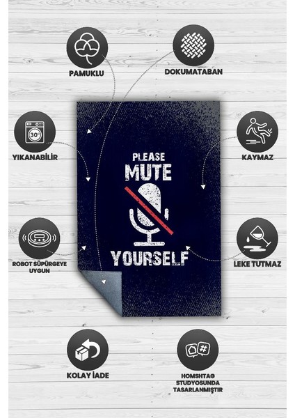 Lacivert Halı Gölgeli Ofis Halısı Düz Renkli Ofis Halısı Yazılı Home Office Halısı fırsatları