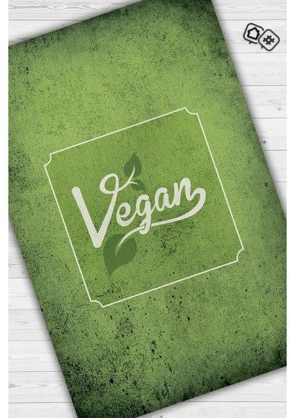 Vegan Alanı Dokuma Tabanlı Yıkanabilir Kaymaz Vegan Halısı