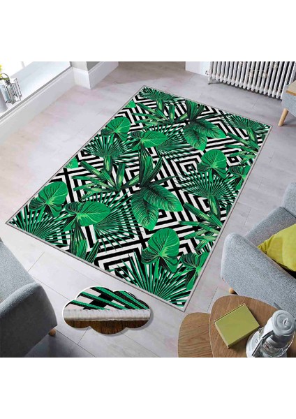 Dekoratif Özel Tasarım Modern Yıkanabilir Ince Kaymaz Taban Trend Oda Halısı