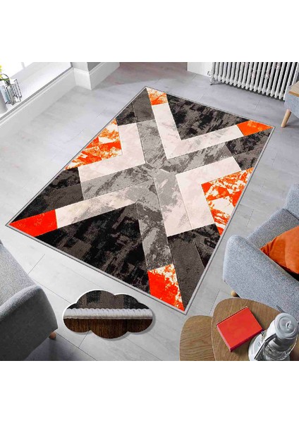 Dekoratif Özel Tasarım Modern Yıkanabilir Ince Kaymaz Taban Trend Oda Halısı