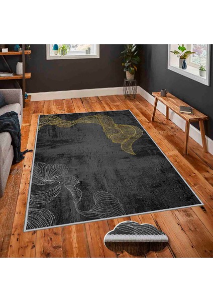 Dekoratif Özel Tasarım Modern Yıkanabilir Ince Kaymaz Taban Trend Oda Halısı