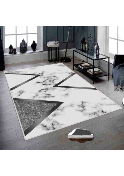 Modern Dekoratif Yıkanabilir Kaymaz Taban Halı – İnce, Yumuşak Salon Halısı, Mutfak Halısı ve Yolluk