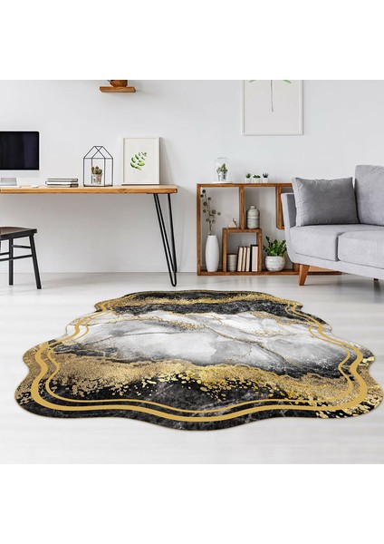 Dekoratif Özel Tasarım Modern Yıkanabilir Ince Kaymaz Taban Trend Oda Halısı