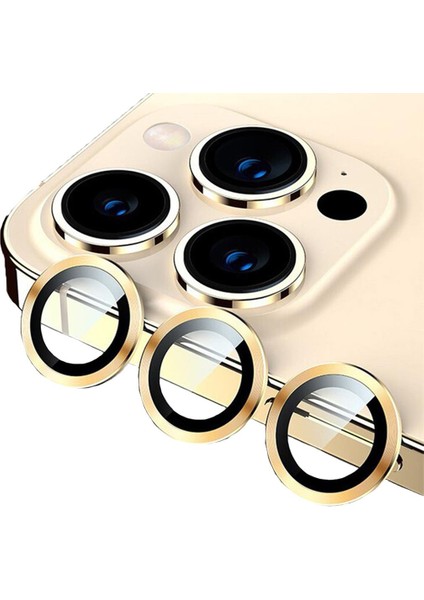 Metal Ring IPHONE 14 Pro/14 Pro Max Gold Kamera Koruyucu