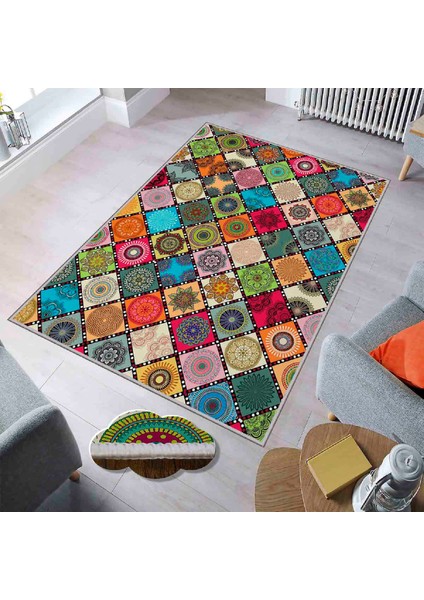 Dekoratif Özel Tasarım Modern Yıkanabilir Ince Kaymaz Taban Trend Oda Halısı