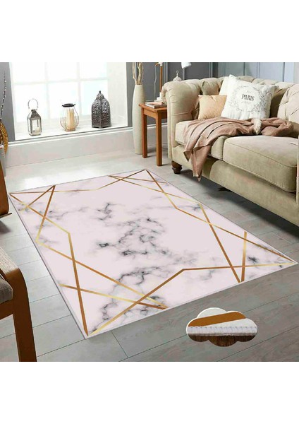 Dekoratif Özel Tasarım Modern Yıkanabilir Ince Kaymaz Taban Trend Oda Halısı