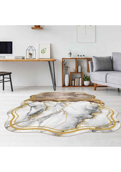 Dekoratif Özel Tasarım Modern Yıkanabilir Ince Kaymaz Taban Trend Oda Halısı