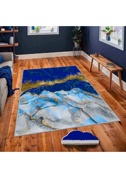 Dekoratif Özel Tasarım Modern Yıkanabilir Ince Kaymaz Taban Trend Oda Halısı
