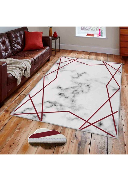 Dekoratif Özel Tasarım Modern Yıkanabilir Ince Kaymaz Taban Trend Oda Halısı