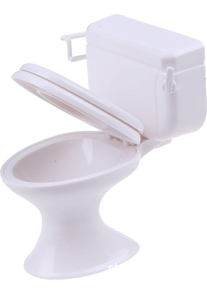 Beyaz Dollhouse Mobilya Mini Banyo Tuvalet Ekran Modeli Oyuncak Yaşam Sahnesi (Yurt Dışından) modelleri