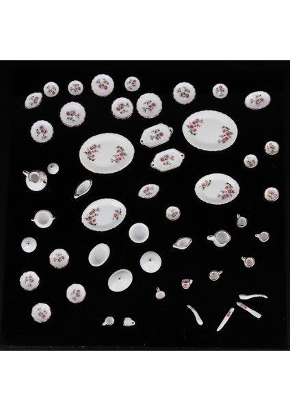 50PCS Yeni Minyatür Bebek Evi Yemek Odası Sofra Çiçeği (Yurt Dışından) fiyatları