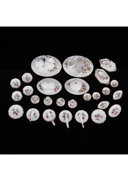 50PCS Yeni Minyatür Bebek Evi Yemek Odası Sofra Çiçeği (Yurt Dışından) modelleri