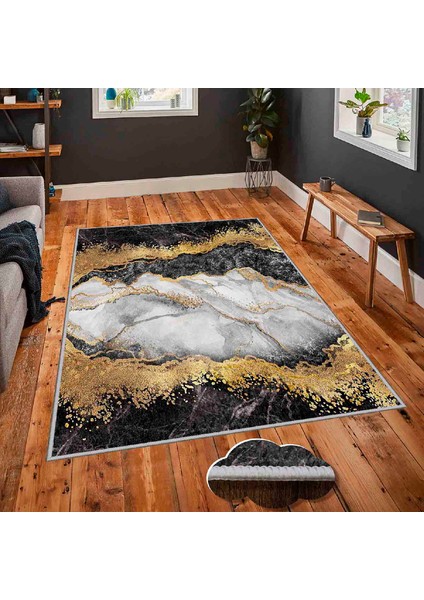 Dekoratif Özel Tasarım Modern Yıkanabilir Ince Kaymaz Taban Trend Oda Halısı