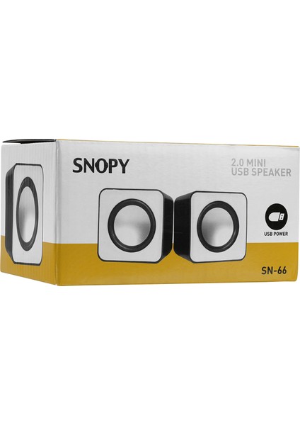 SN-66 2.0 Beyaz USB Speaker