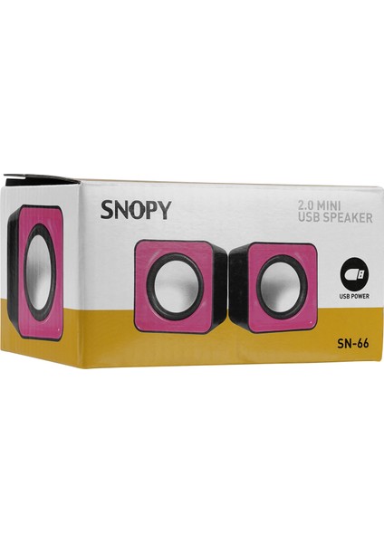 Sn-66 2.0 Pembe Usb Speaker Sn-66-P