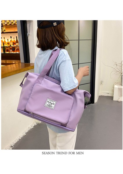 Büyük Kapasiteli Kuru ve Islak Ayırma Spor Çantası Taze Kız Yoga Çantası fırsatları