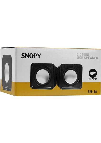 SN-66 2.0 Siyah USB Speaker
