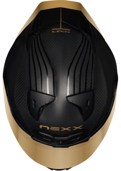 X.R3R Golden Edıtıon Karbon Mat Siyah-Sarı Kask
