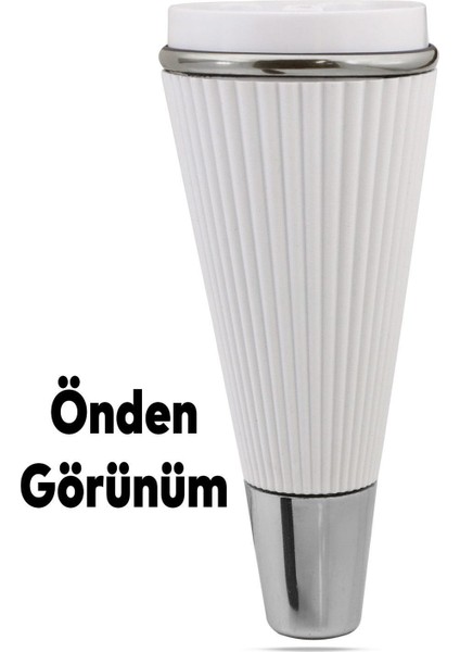 Lüks Mobilya Kanepe Sehpa Tv Ünitesi Koltuk Ayağı 19 cm Beyaz Krom Baza Ayak fırsatları