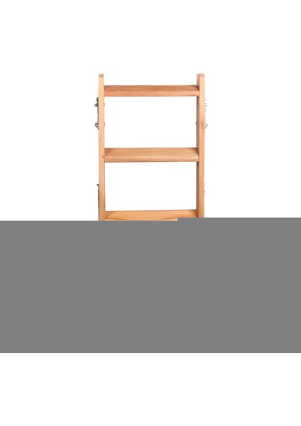 Ahşap A tipi çift taraflı kullanım 4 Basamaklı Merdiven 100x40 Cm