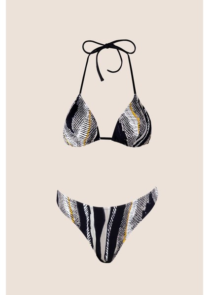 24569 Siyah Desenli Bikini Takımı fırsatları