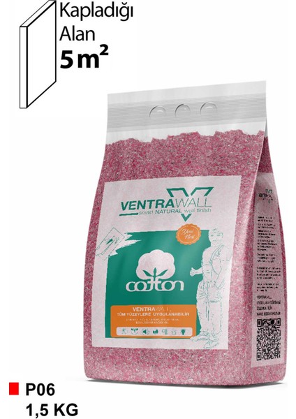 -Isı Ve Ses Yalıtımlı Sürülen Duvar Kağıdı | Kendinden Yapışkanlı | Pembe |P06-1,5KG |5m²