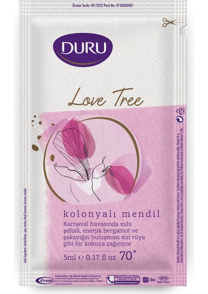 Kolonyalı Mendil Love 50 Adet fiyatları
