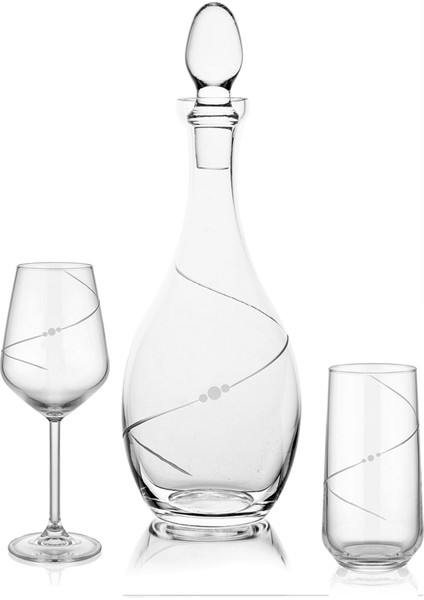 Kadeh Seti Elegance Taşsız 25 Parça 12 Kişilik