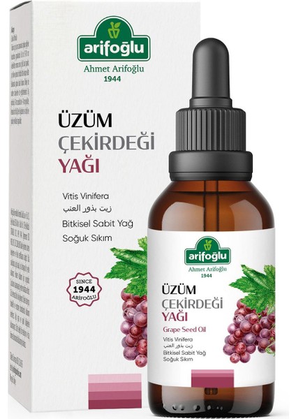 %100 Saf ve Doğal Üzüm Çekirdeği Yağı 50 ml