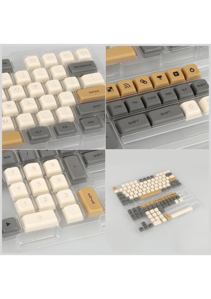 125 Keys Pbt Keycaps Switch Masaüstü Için Su Geçirmez Xda Profili (Yurt Dışından)