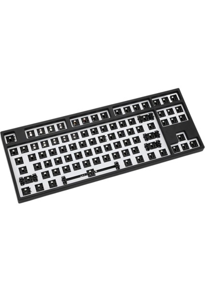 Rgb Led Dıy 87-Key Mekanik Klavye Dizüstü Bilgisayar Siyahı Için Değiştirilebilir (Yurt Dışından)