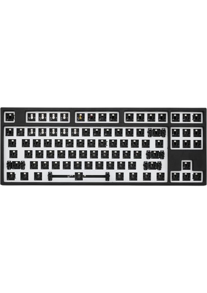 Rgb Led Dıy 87-Key Mekanik Klavye Dizüstü Bilgisayar Siyahı Için Değiştirilebilir (Yurt Dışından)