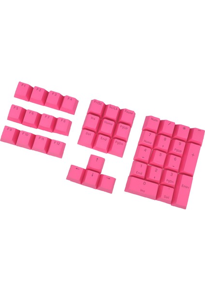 Dıy Dekoratif Pbt Keycap Kiraz Anahtarı Oyun Mekanik 42 Anahtar Kapakları Pembe (Yurt Dışından)